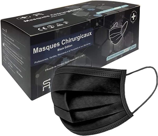 Surgical Mouth Mask (Type IIR, Black)
